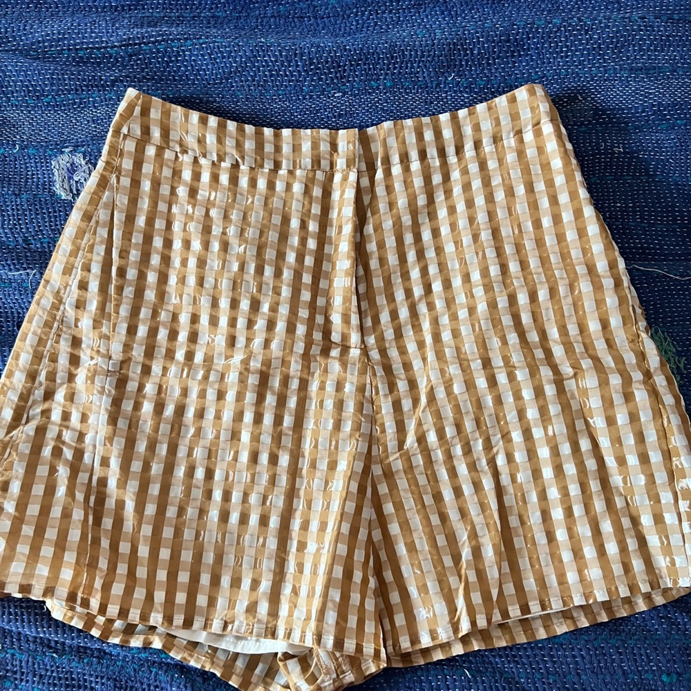 Heche Gingham Lined Shorts